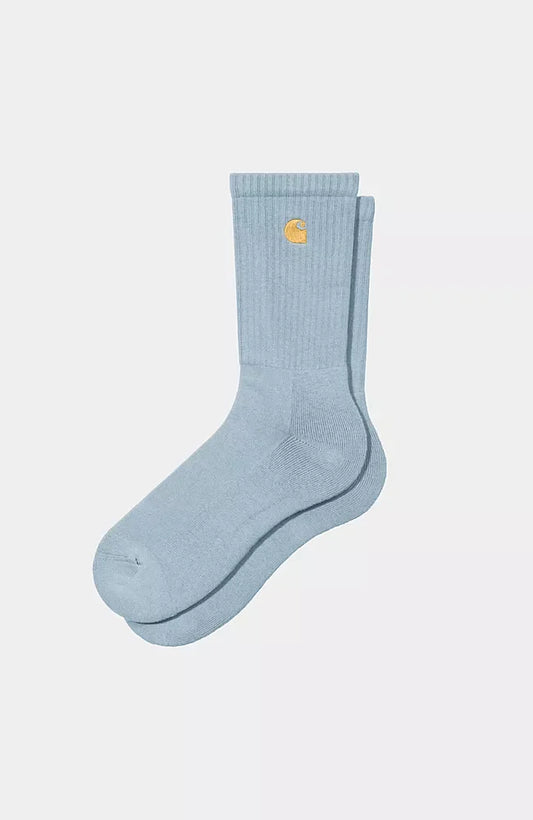Chausette Carhartt Wip CHASE SOCKS Frosted Blue Gold