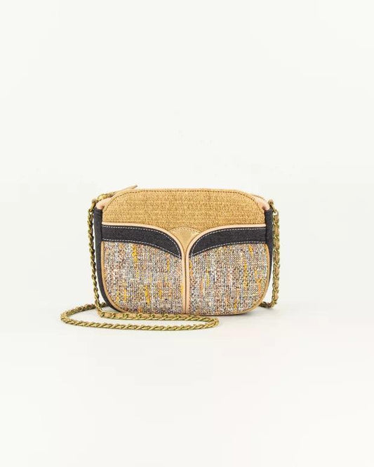 DIVINE MIXED MATERIALS BAG Black