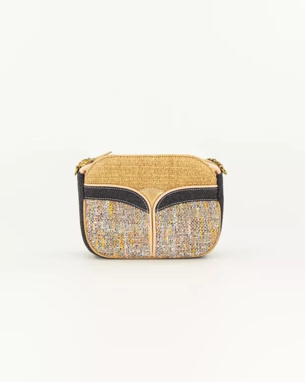 DIVINE MIXED MATERIALS BAG Black