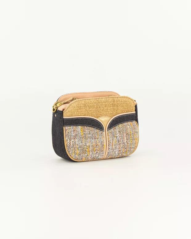 DIVINE MIXED MATERIALS BAG Black