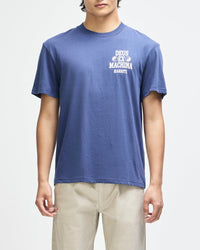 Deus Ex Machina Biarritz Ceramic Tee Mechanic Blue