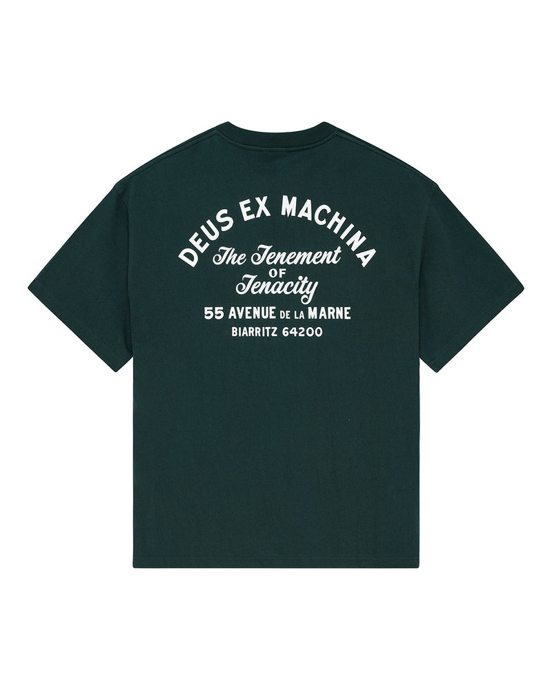 Deus Ex Machina Biarritz Sign Tee Racing Green
