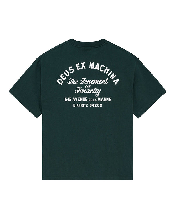 Deus Ex Machina Biarritz Sign Tee Racing Green — Deus Ex Machina