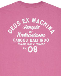 Deus Ex Machina Canggu Sign Tee Red Violet