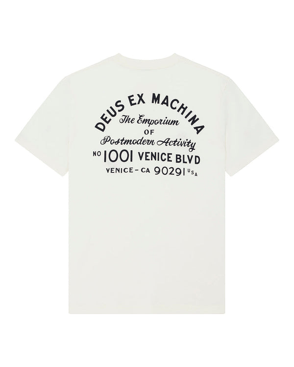 Deus Ex Machina EMPORIUM NINER S/S TEE Niner Pristine White