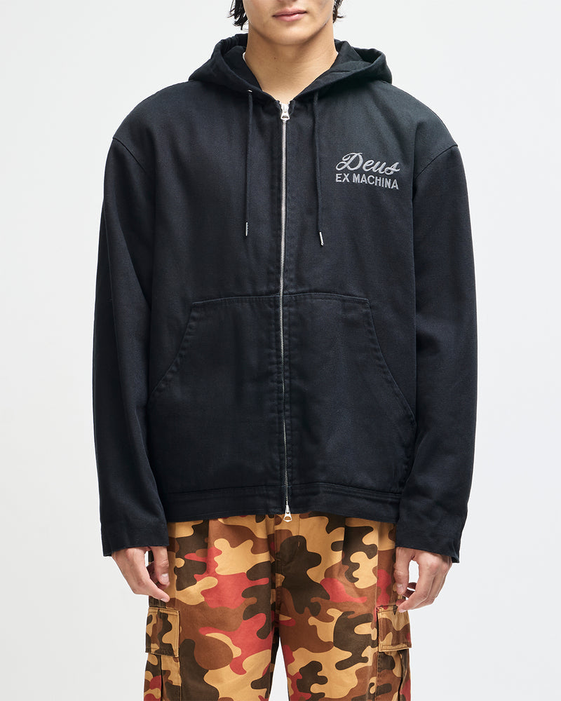 Deus Ex Machina Harajuku Hooded Jacket  Black