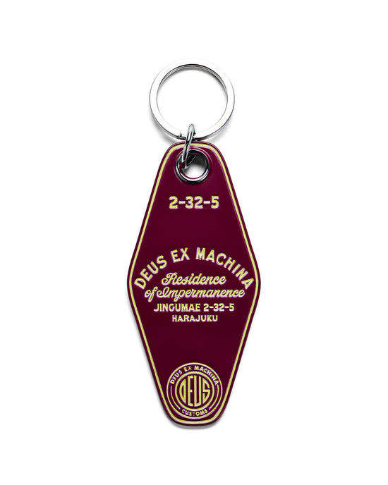 Deus Ex Machina Harajuku Key Tag Burgundy