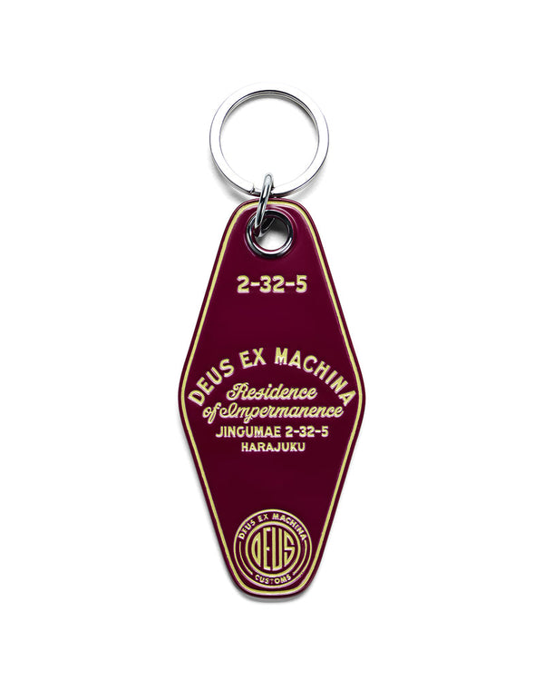 Deus Ex Machina Harajuku Key Tag Burgundy
