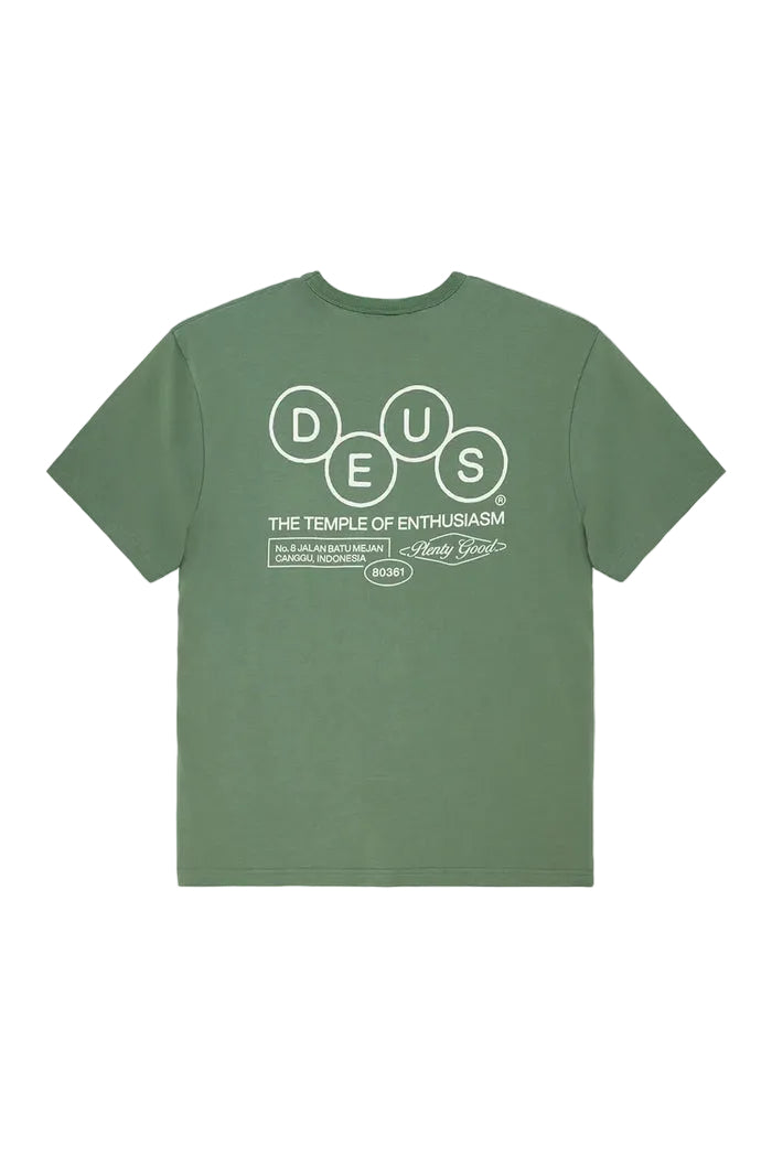 Deus Ex Machina MECHANISM S/S TEE Loden Frost Green