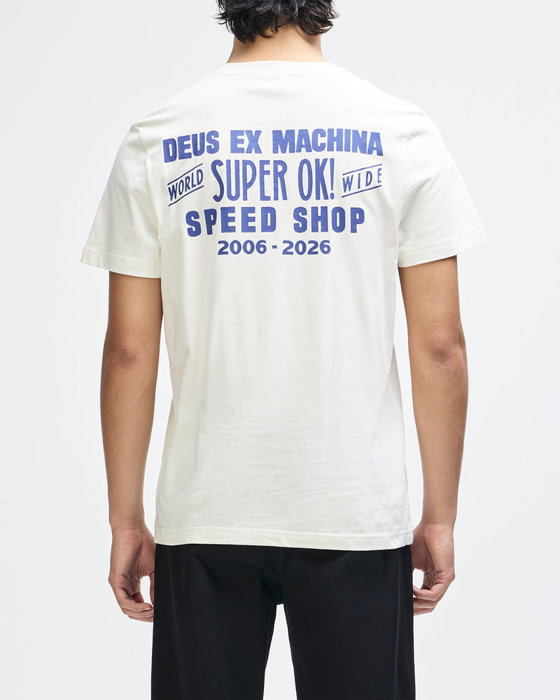Deus Ex Machina Mudflap Tee Vintage White