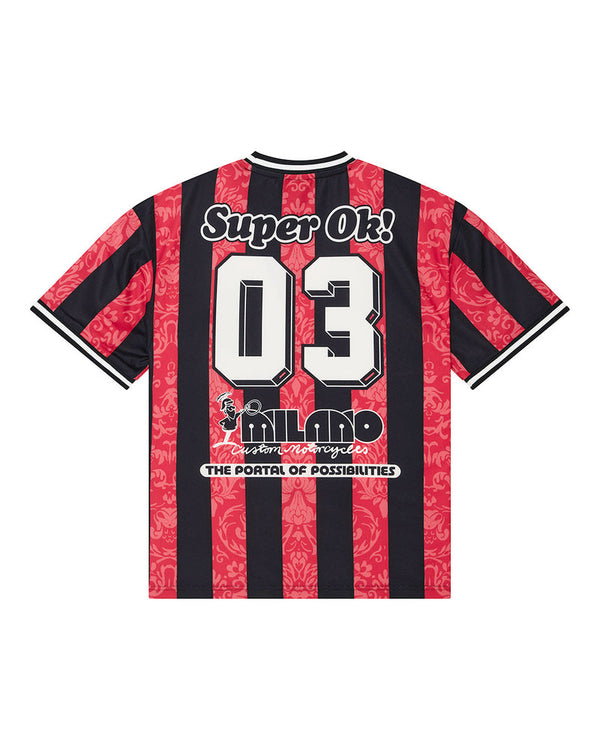 Deus Ex Machina NOUVEAU MOTO S/S TEE Fiery Red