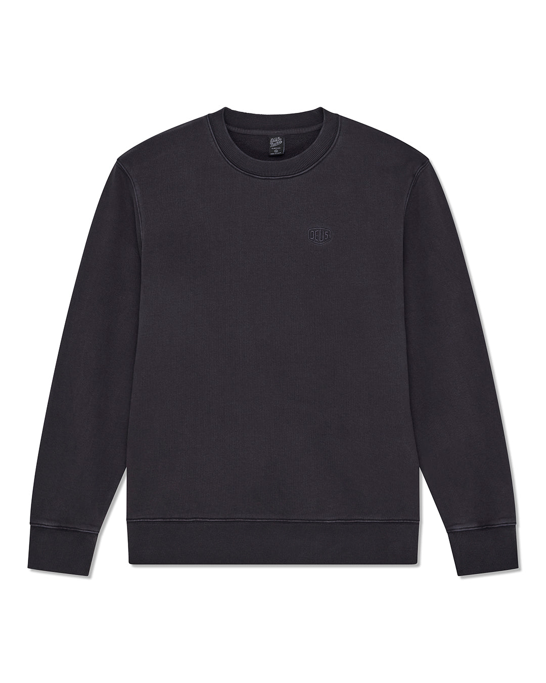 Deus Ex Machina SHIELD DYED CREW Black