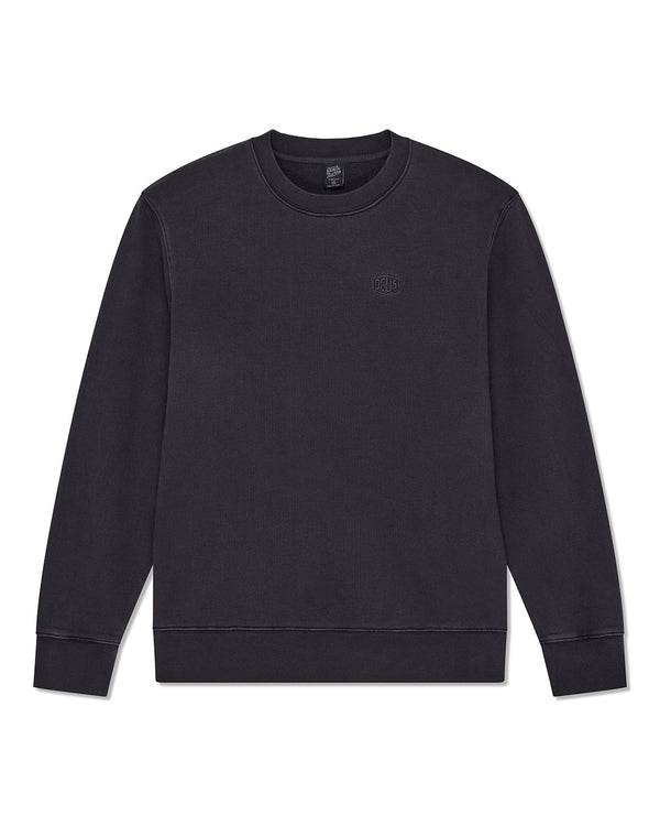 Deus Ex Machina SHIELD DYED CREW Black — Deus Ex Machina
