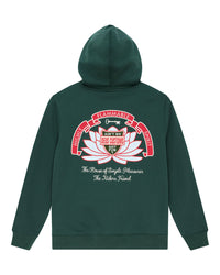 Deus Ex Machina Sacred Crest Zip Hoodie Racing Green