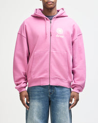 Deus Ex Machina Strata Zip Hoodie Red Violet