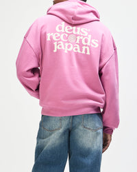 Deus Ex Machina Strata Zip Hoodie Red Violet