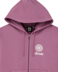 Deus Ex Machina Strata Zip Hoodie Red Violet