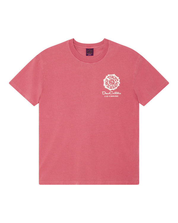 Deus Ex Machina TOKYO ADDRESS S/S TEE Melon Red — Deus Ex Machina