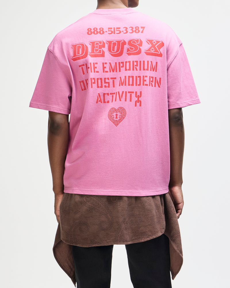 Deus Ex Machina Upstairs Os Tee Red Violet