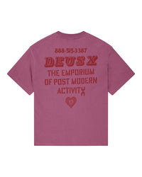 Deus Ex Machina Upstairs Os Tee Red Violet