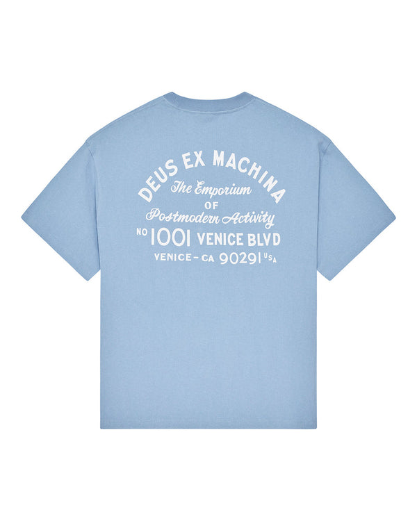 Deus Ex Machina Venice Sign Tee Glacier Blue — Deus Ex Machina