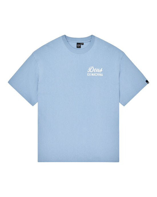 Deus Ex Machina Venice Sign Tee Glacier Blue