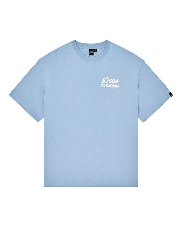 Deus Ex Machina Venice Sign Tee Glacier Blue
