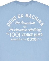Deus Ex Machina Venice Sign Tee Glacier Blue