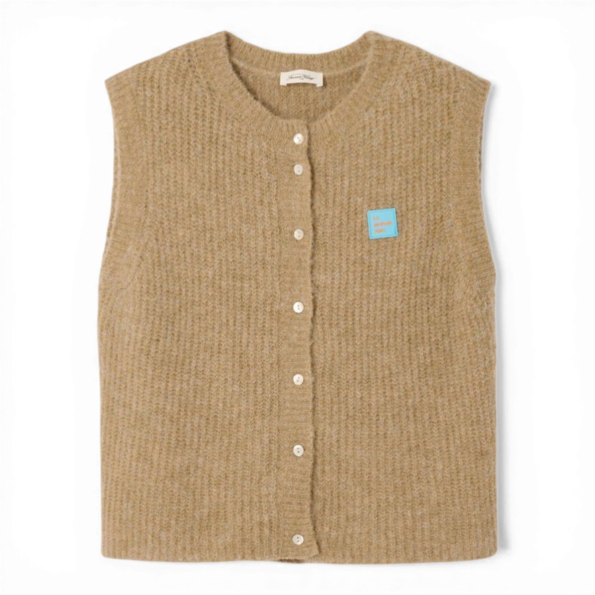 American Vintage GILET FEMME EAST SABLE CHINE