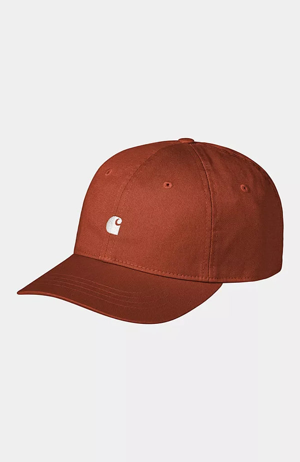 Casquette Carhartt Wip MADISON LOGO CAP Vermillon White — Carhartt wip