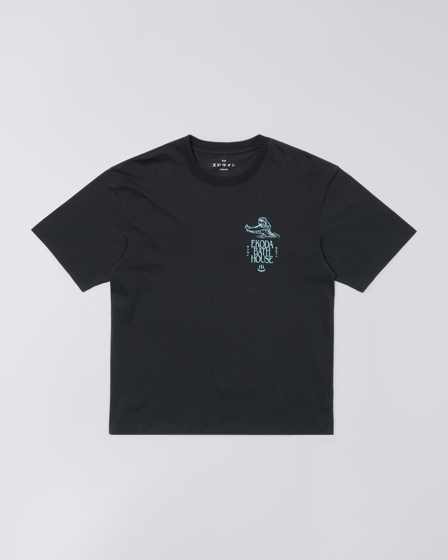Edwin EKODA BATH HOUSE S/S TEE Black