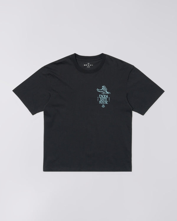 Edwin EKODA BATH HOUSE S/S TEE Black — Edwin