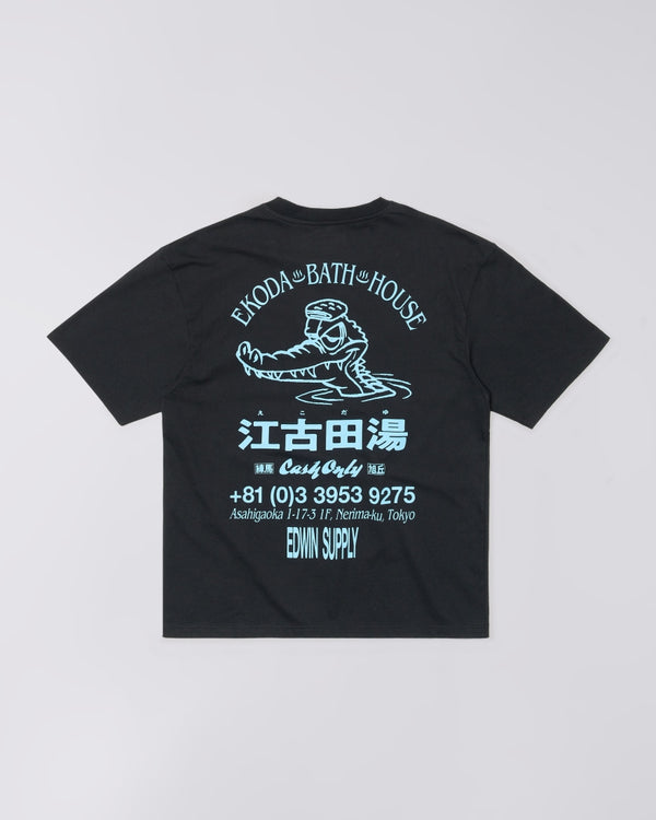 Edwin EKODA BATH HOUSE S/S TEE Black