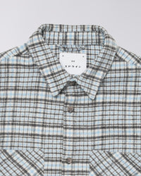 Edwin JULIUS L/S SHIRT Blue / Grey