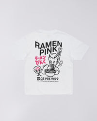 Edwin RAMEN PINK S/S TEE White