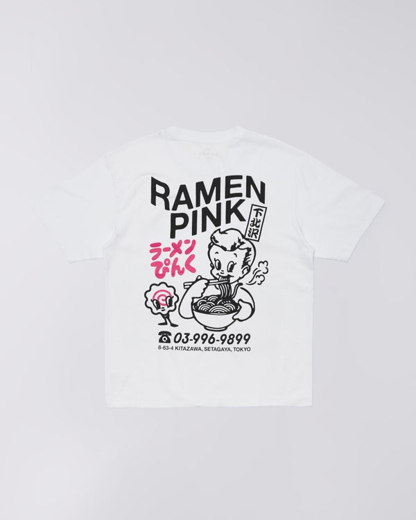 Edwin RAMEN PINK S/S TEE White — Edwin