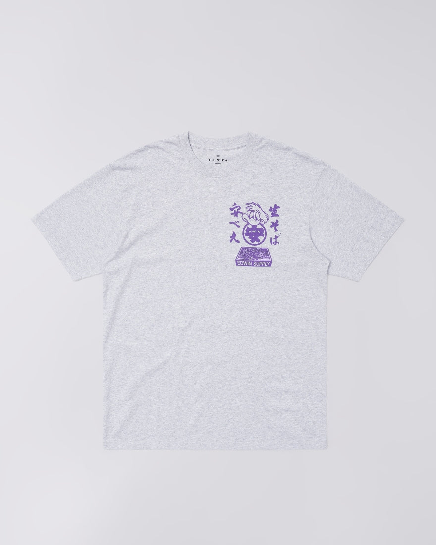 Edwin SOBA YASUBE S/S TEE Grey Marl