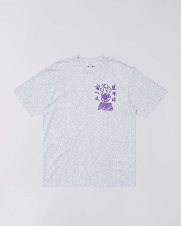 Edwin SOBA YASUBE S/S TEE Grey Marl — Edwin