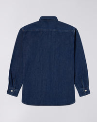 Edwin WORK L/S SHIRT Blue Dark Used