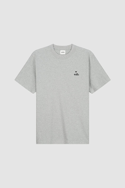 HEART LOGO S/S TEE Grey