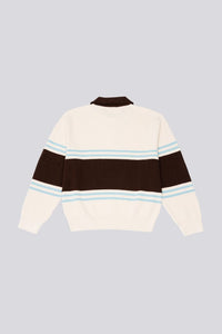 Goodies Sportive BEL AIR S/S POLO Blue and brown stripes