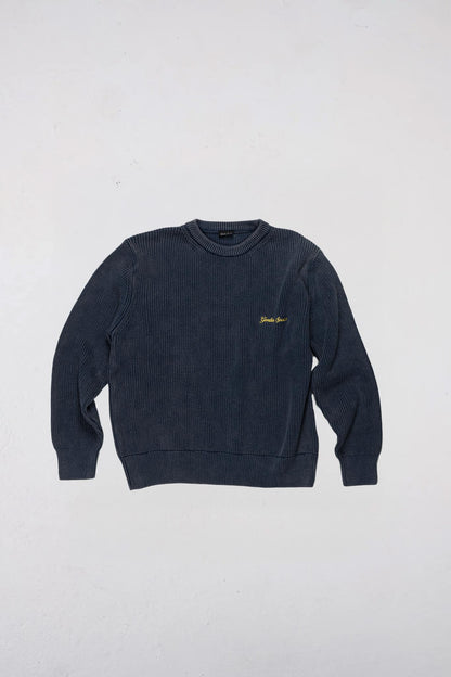 Goodies Sportive Crewneck WASHED INSIGNIA PREMIUM KNIT Blue