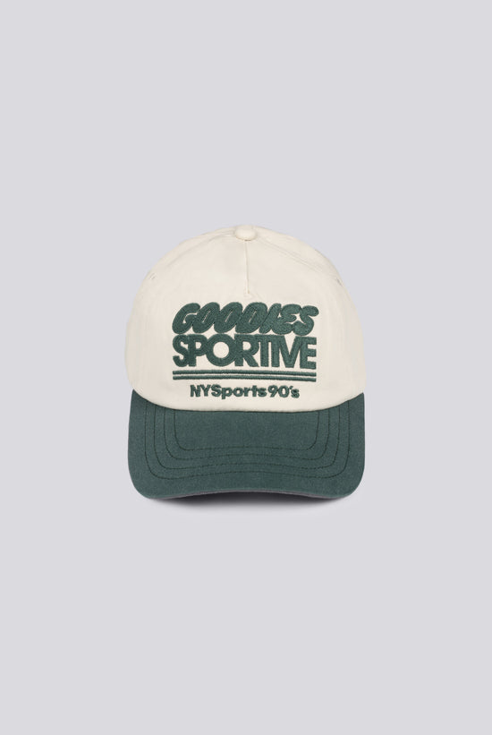 Goodies Sportive Nys Cap Ecru Green — Goodies Sportive