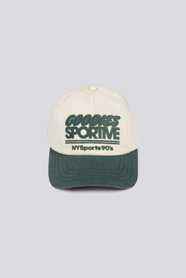 Goodies Sportive Nys Cap Ecru Green — Goodies Sportive
