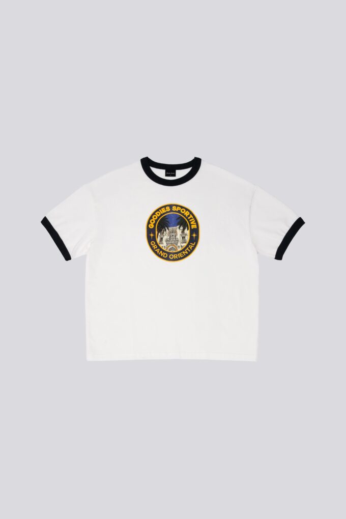 Goodies Sportive ORIENTAL RINGER S/S TEE White