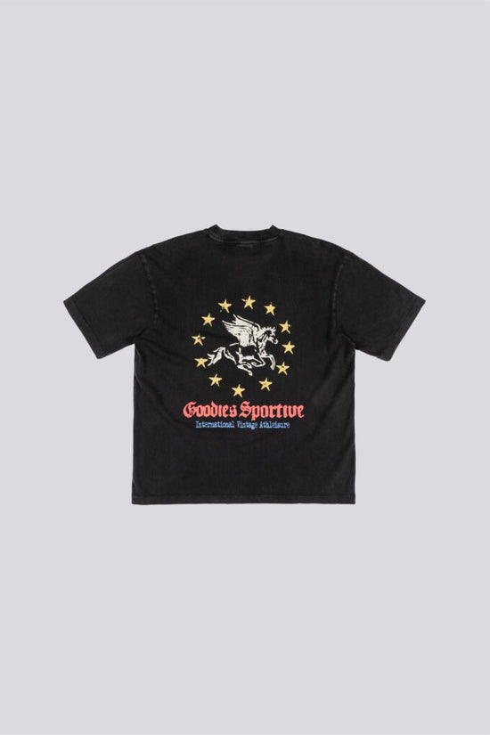 Goodies Sportive Pegasus Union Tee Black — Goodies Sportive