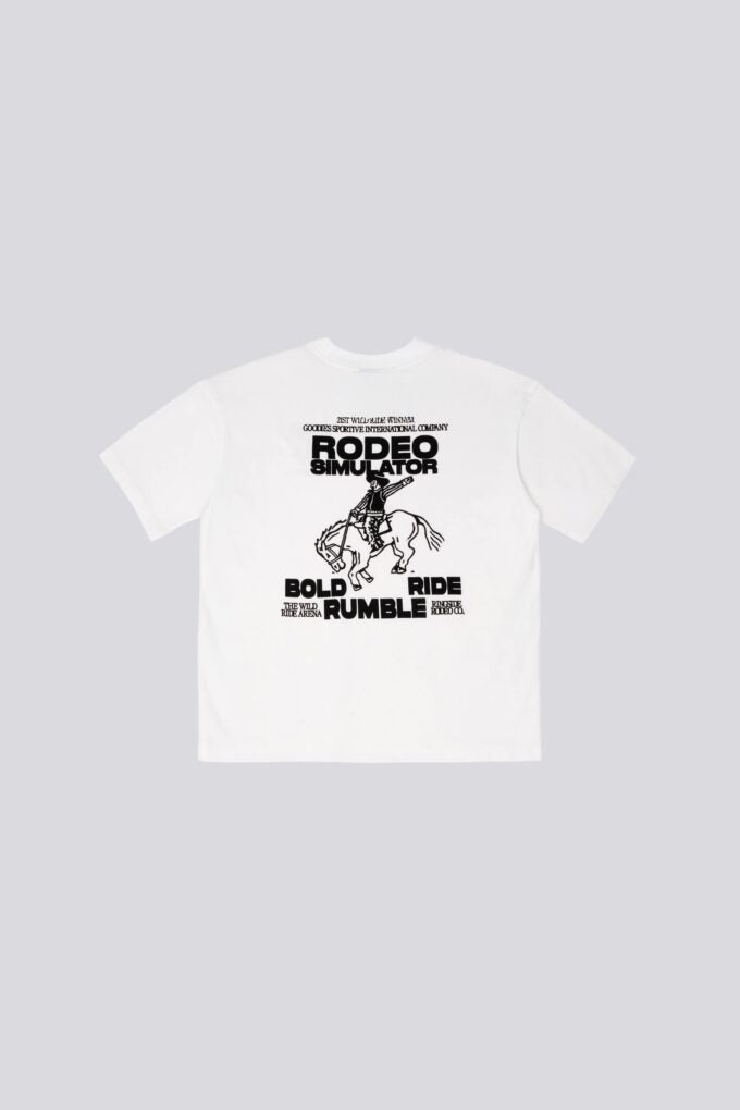 Goodies Sportive RODEO SIMULATOR S/S TEE White