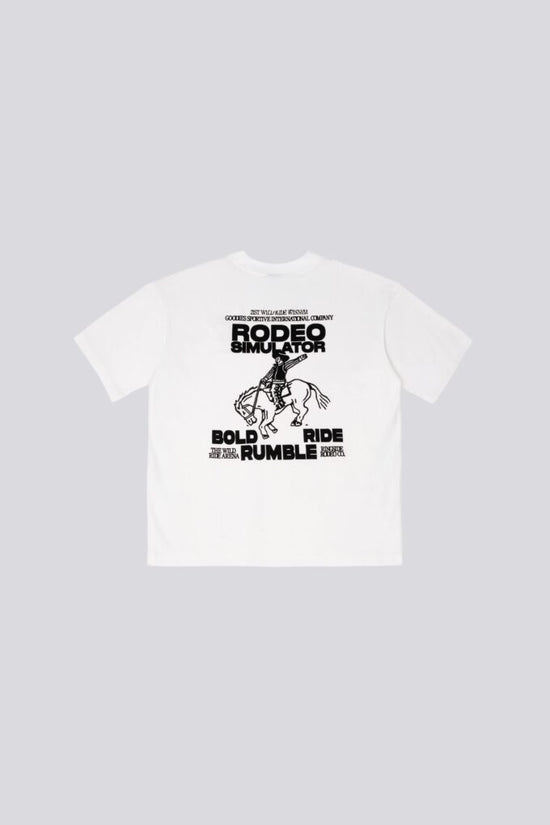 Goodies Sportive RODEO SIMULATOR S/S TEE White — Goodies Sportive