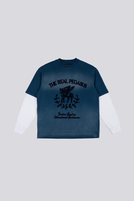 Goodies Sportive Real Pegasus Long Sleeve Blue — Goodies Sportive