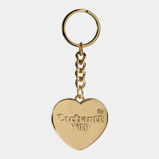 HEART KEYCHAIN ZINC Gold